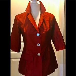 Silk 3/4 sleeve jacket